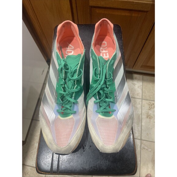 adidas Adizero Adios Pro 3 Low White Tint Coral - HQ3688 - Size 13 - Picture 3 of 5